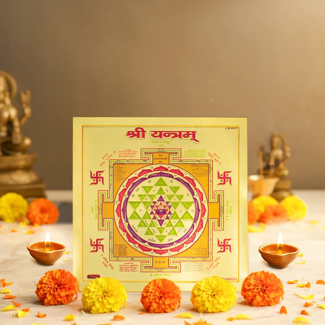 7 Mukhi Rudraksha with FREE Shree Yantra (6*6 inch)