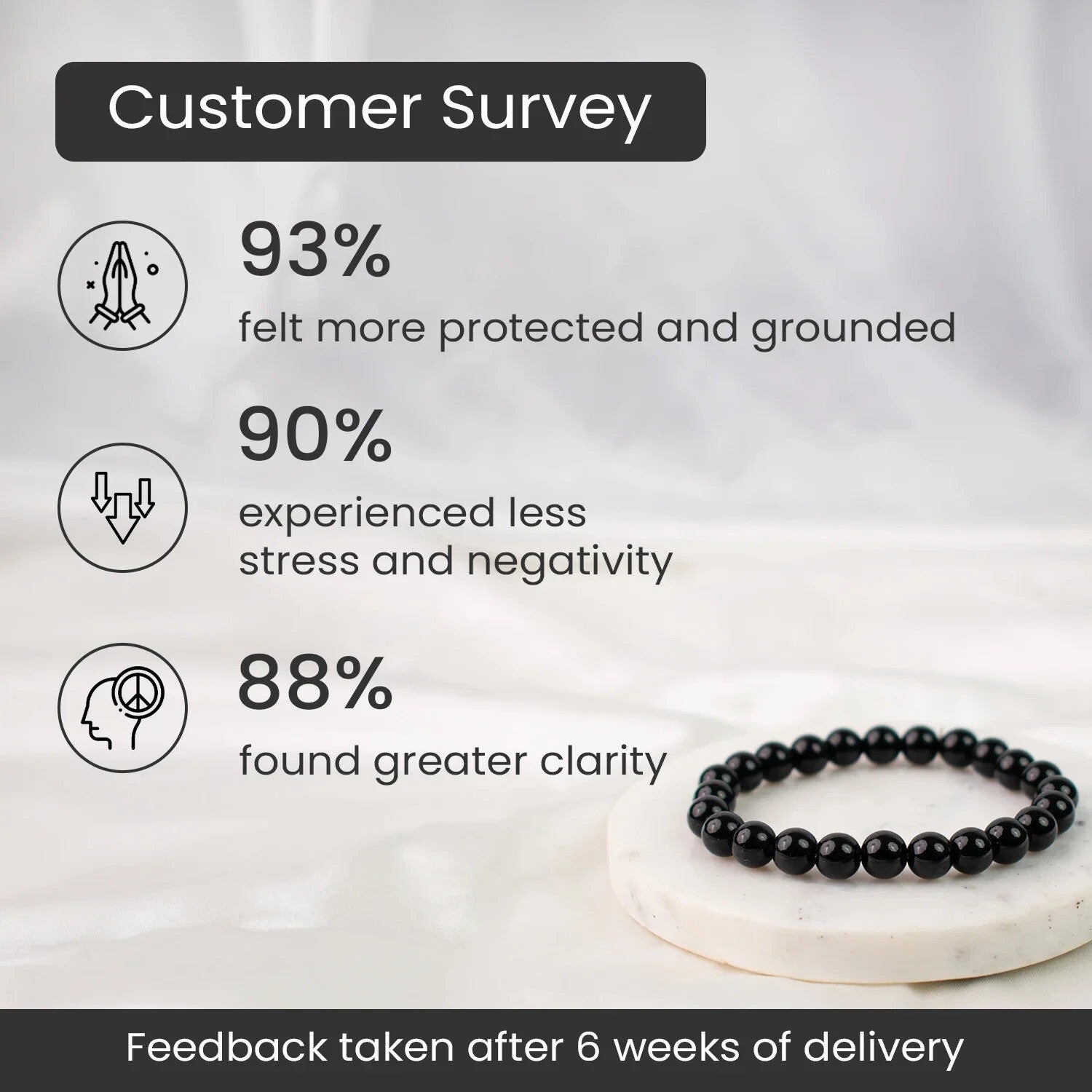 Black Obsidian Crystal Bracelet