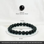 Black Obsidian Crystal Bracelet