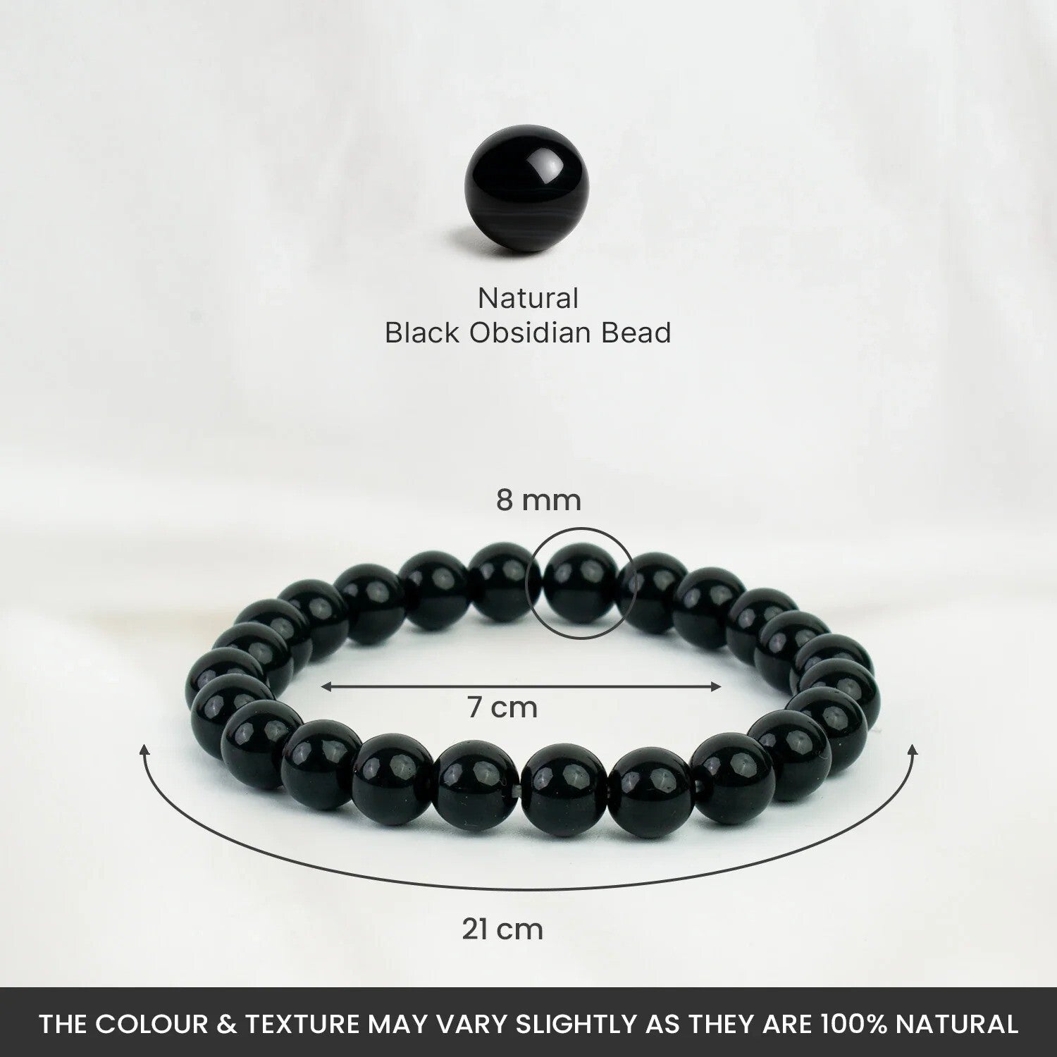 Black Obsidian Crystal Bracelet