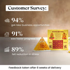 Citrine Pyramid with FREE Vyapppar Vridhi Yantra 6*6 Inch