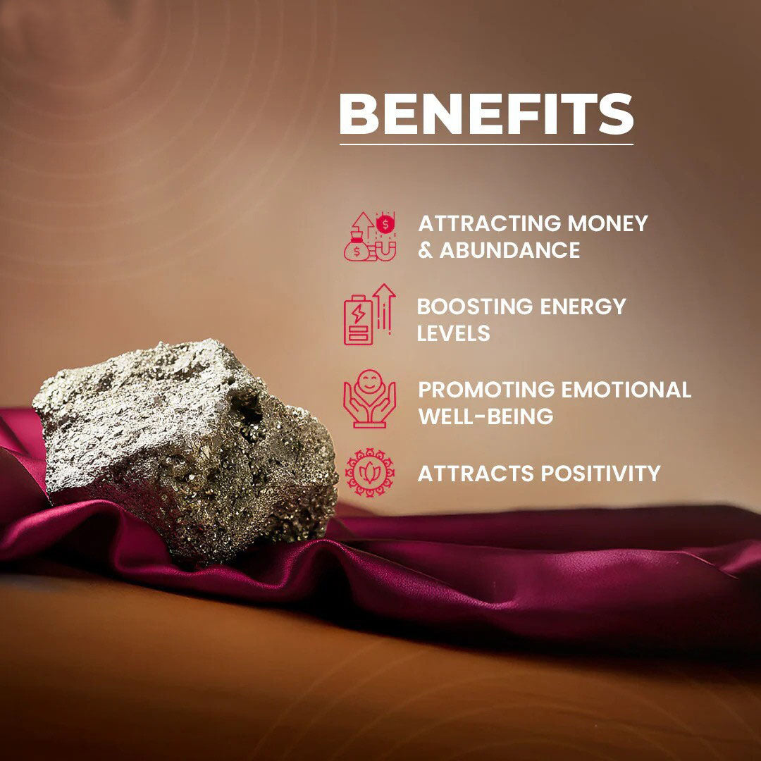 Raw Pyrite Geode Stone [ 30-50gms ] Secondary image